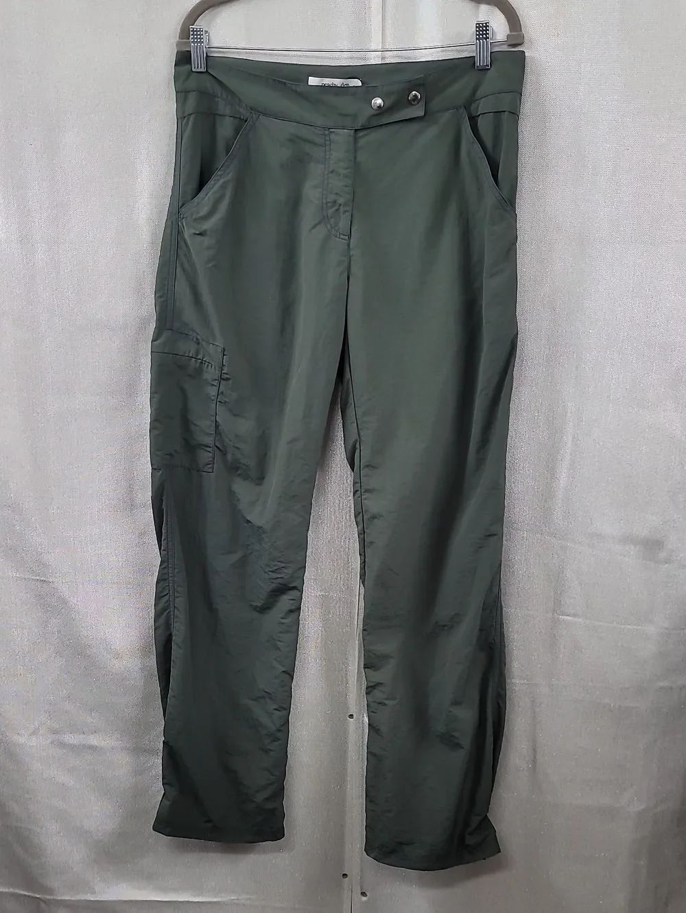 Peachy Den Nwt Slate Green The Fara Cargo Pants Size Medium — image 2 of 8
